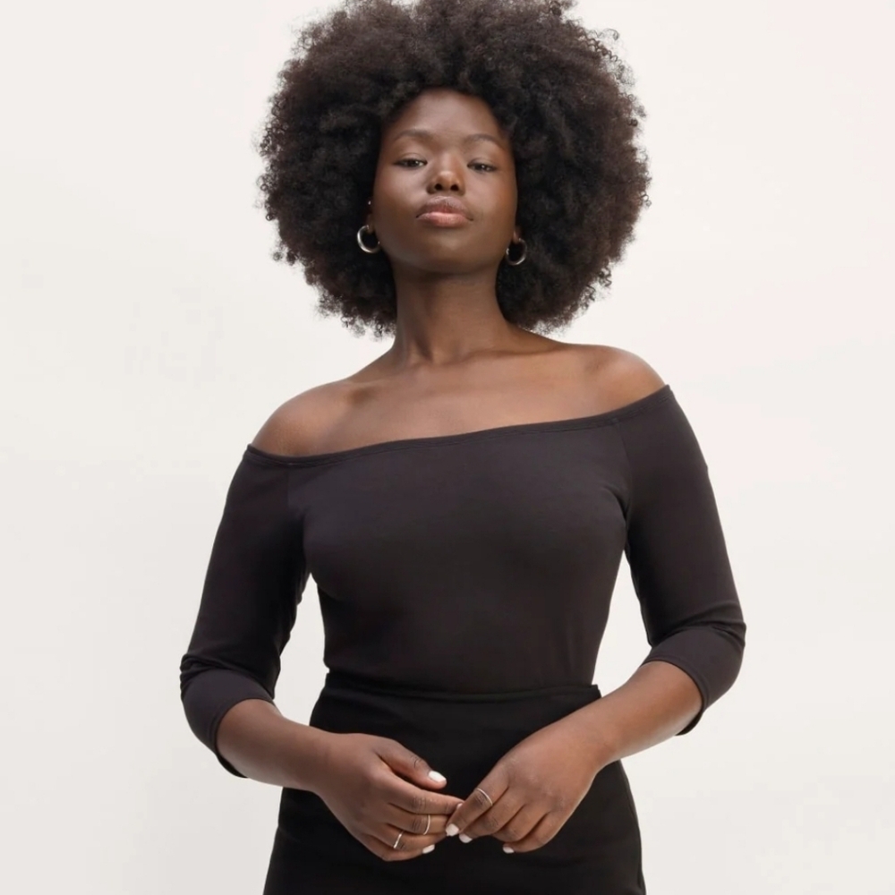 Everlane The Form Off Shoulder Top Nwt